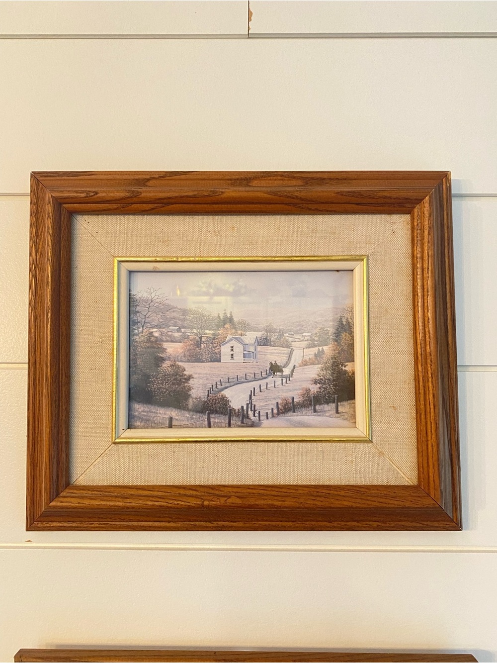 Vintage Set Of 2 Original Artwork By William J. Sanders Rural Quebec Farmlands - Picture 2 of 15